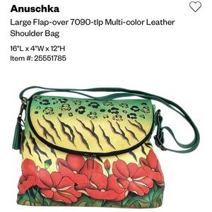NEW Anuschka Shoulder Bag Purse (Discontinued Design) 👜